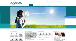 Desktop Screenshot of anova-lighting.com